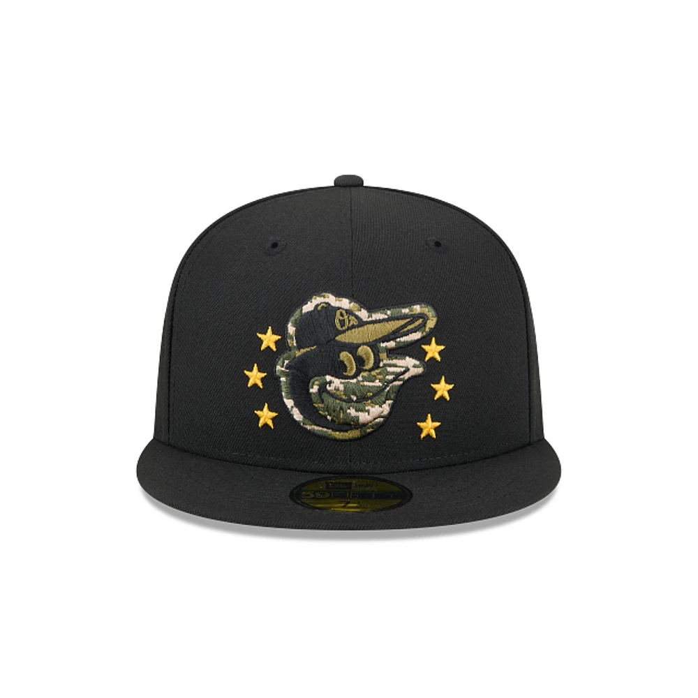 Baltimore Orioles MLB Armed Forces Day 2024 59FIFTY Cerrada