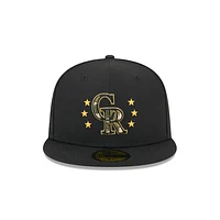 Colorado Rockies MLB Armed Forces Day 2024 59FIFTY Cerrada