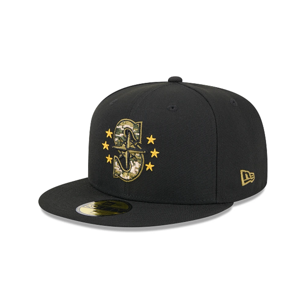 Seattle Mariners MLB Armed Forces Day 2024 59FIFTY Cerrada