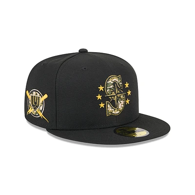 Seattle Mariners MLB Armed Forces Day 2024 59FIFTY Cerrada