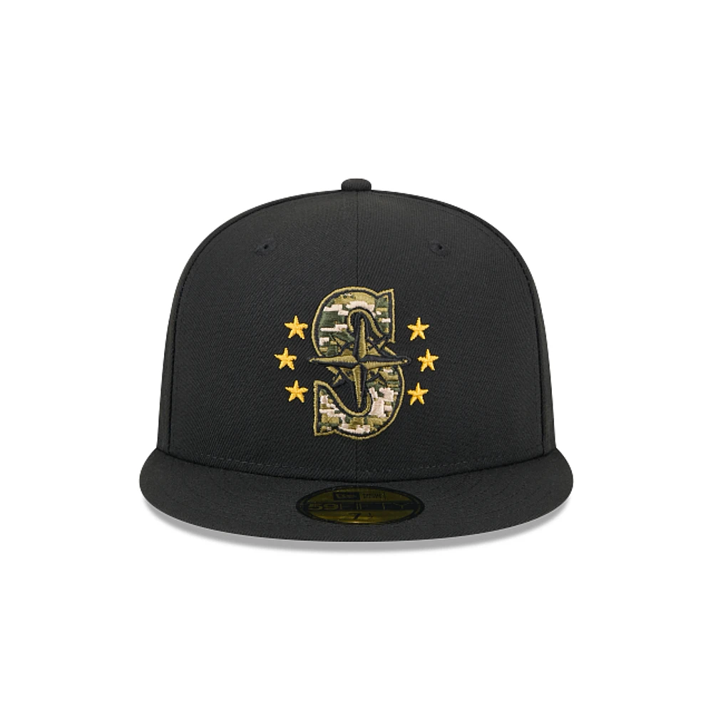 Seattle Mariners MLB Armed Forces Day 2024 59FIFTY Cerrada