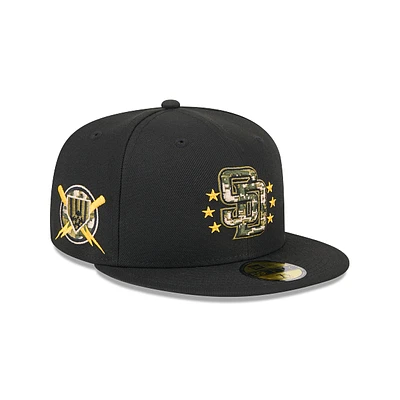 San Diego Padres MLB Armed Forces Day 2024 59FIFTY Cerrada