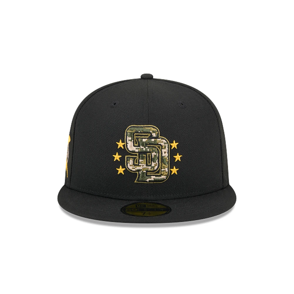 San Diego Padres MLB Armed Forces Day 2024 59FIFTY Cerrada