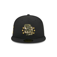 San Diego Padres MLB Armed Forces Day 2024 59FIFTY Cerrada