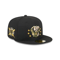 Milwaukee Brewers MLB Armed Forces Day 2024 59FIFTY Cerrada