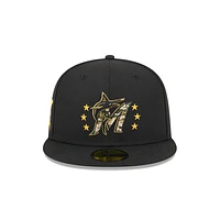 Miami Marlins MLB Armed Forces Day 2024 59FIFTY Cerrada