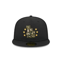 Los Angeles Dodgers MLB Armed Forces Day 2024 59FIFTY Cerrada