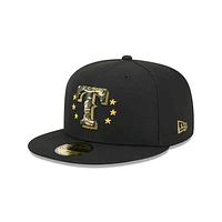 Texas Rangers MLB Armed Forces Day 2024 59FIFTY Cerrada