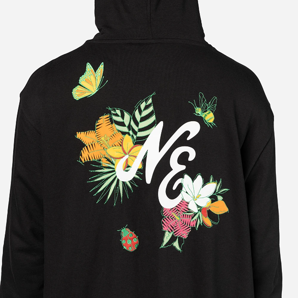 Sudadera New Era Brand Floral Negra