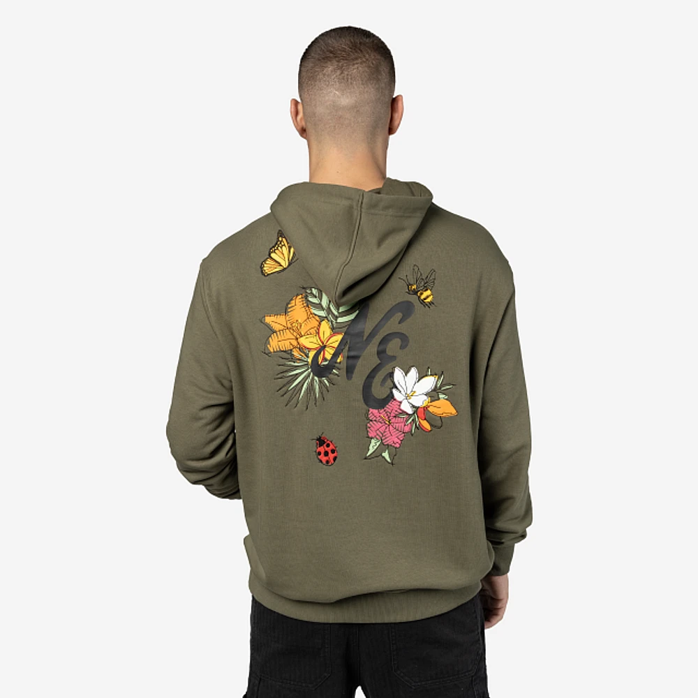 Sudadera New Era Brand Floral Verde