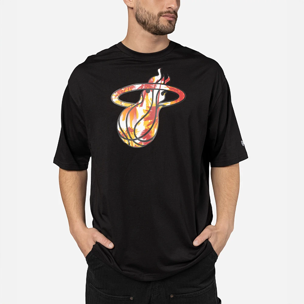 Playera Manga Corta Miami Heat NBA Palm Tree