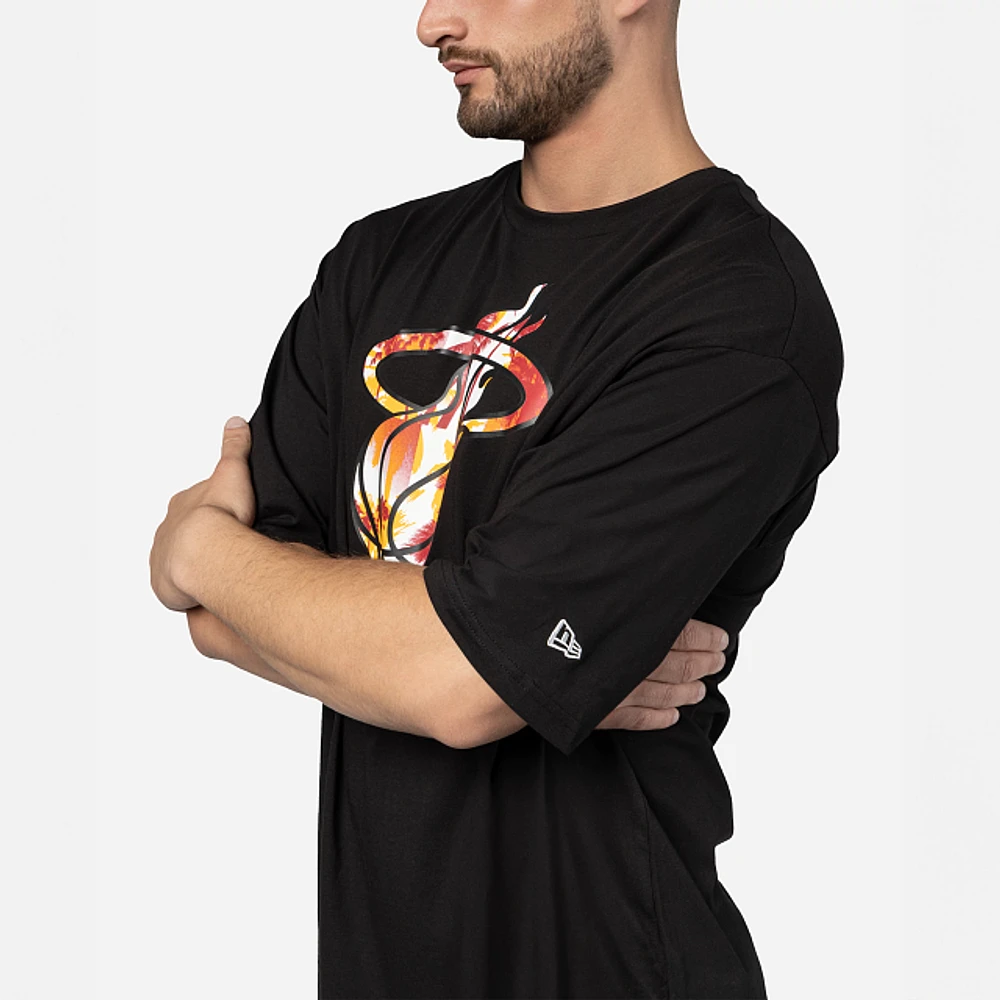 Playera Manga Corta Miami Heat NBA Palm Tree