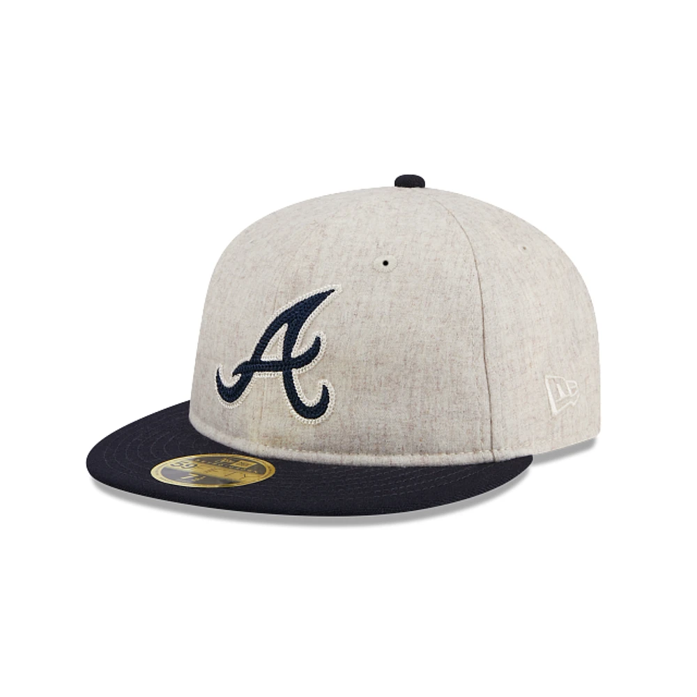 Atlanta Braves MLB Melton Wool 59FIFTY Retro Crown Cerrada