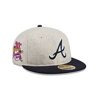 Atlanta Braves MLB Melton Wool 59FIFTY Retro Crown Cerrada