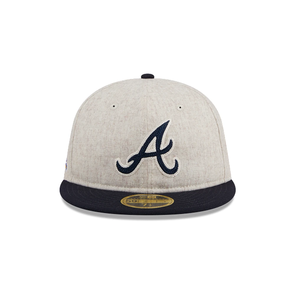 Atlanta Braves MLB Melton Wool 59FIFTY Retro Crown Cerrada