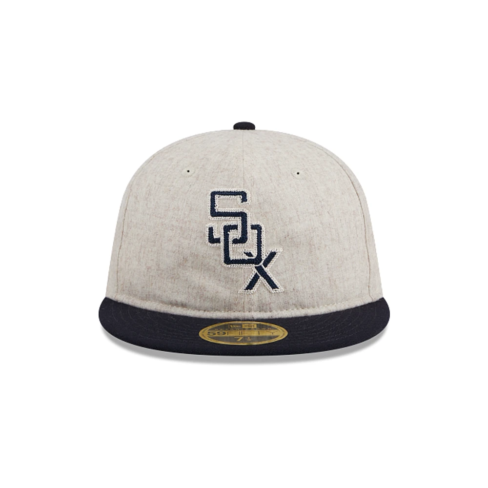 Chicago White Sox MLB Melton Wool 59FIFTY Retro Crown Cerrada