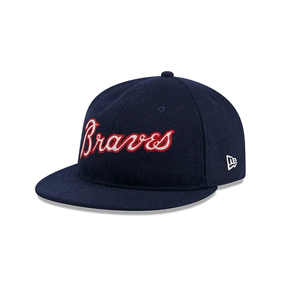 Atlanta Braves MLB Melton Wool 9FIFTY Retro Crown Strapback