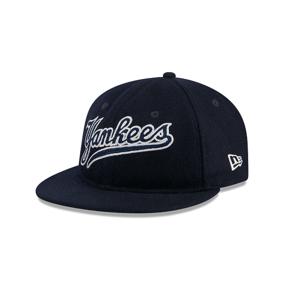 New York Yankees MLB Melton Wool 9FIFTY Retro Crown Strapback