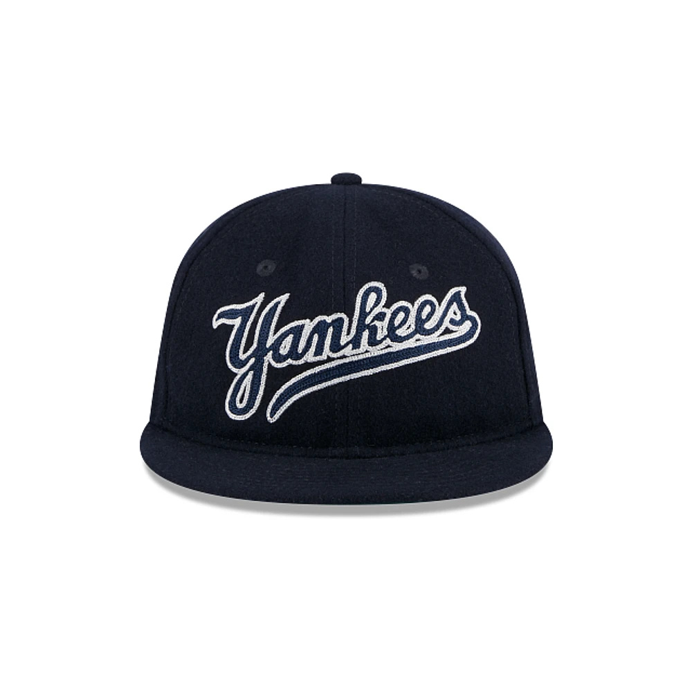 New York Yankees MLB Melton Wool 9FIFTY Retro Crown Strapback