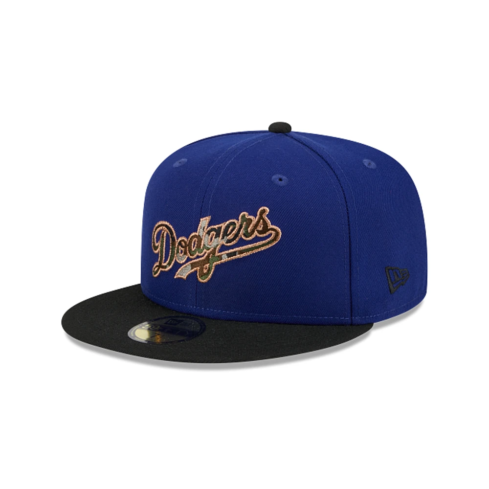 Los Angeles Dodgers MLB Camo Fill 59FIFTY Cerrada