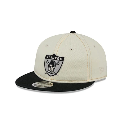 Las Vegas Raiders NFL Chrome Denim 9FIFTY RC Strapback