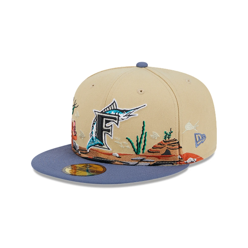 Miami Marlins MLB Team Landscape 59FIFTY Cerrada