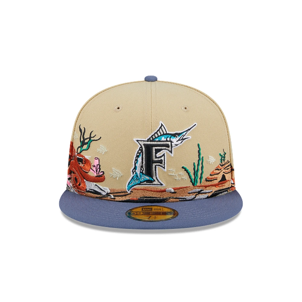 Miami Marlins MLB Team Landscape 59FIFTY Cerrada