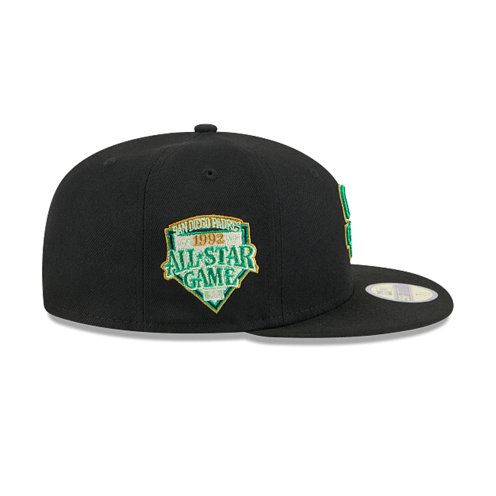 San Diego Padres MLB Metallic Green Pop 59FIFTY Cerrada