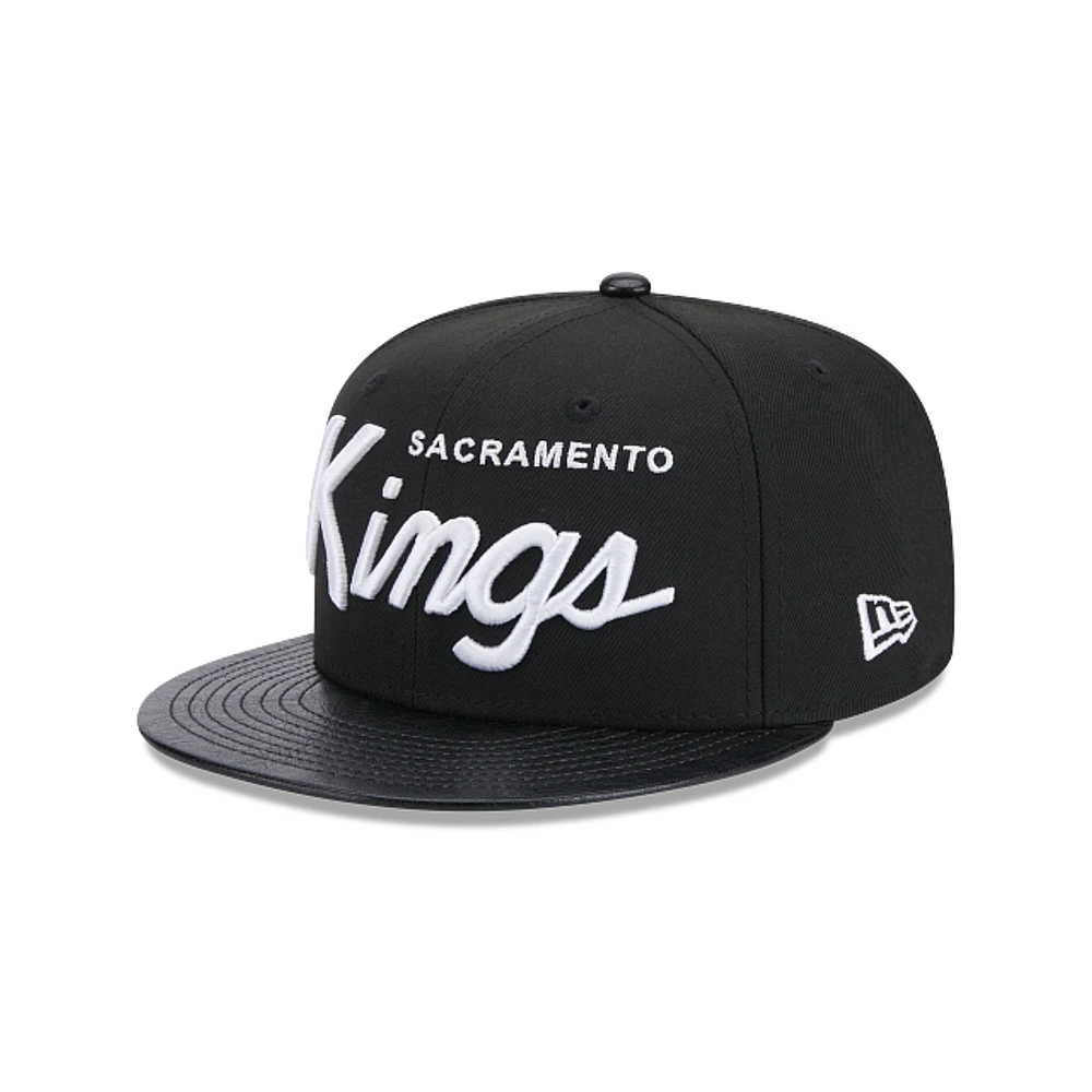 Sacramento Kings NBA Faux Leather 9FIFTY Snapback