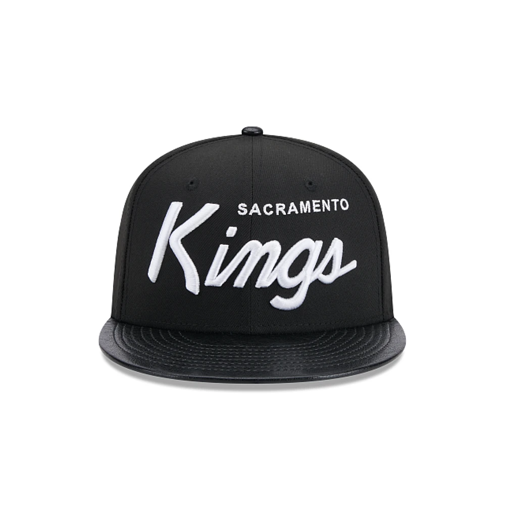 Sacramento Kings NBA Faux Leather 9FIFTY Snapback