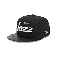 Utah Jazz NBA Faux Leather 9FIFTY Snapback