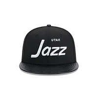 Utah Jazz NBA Faux Leather 9FIFTY Snapback