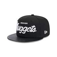 Denver Nuggets NBA Faux Leather 9FIFTY Snapback