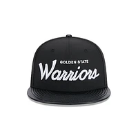 Golden State Warriors NBA Faux Leather 9FIFTY Snapback