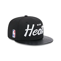 Miami Heat NBA Faux Leather 9FIFTY Snapback