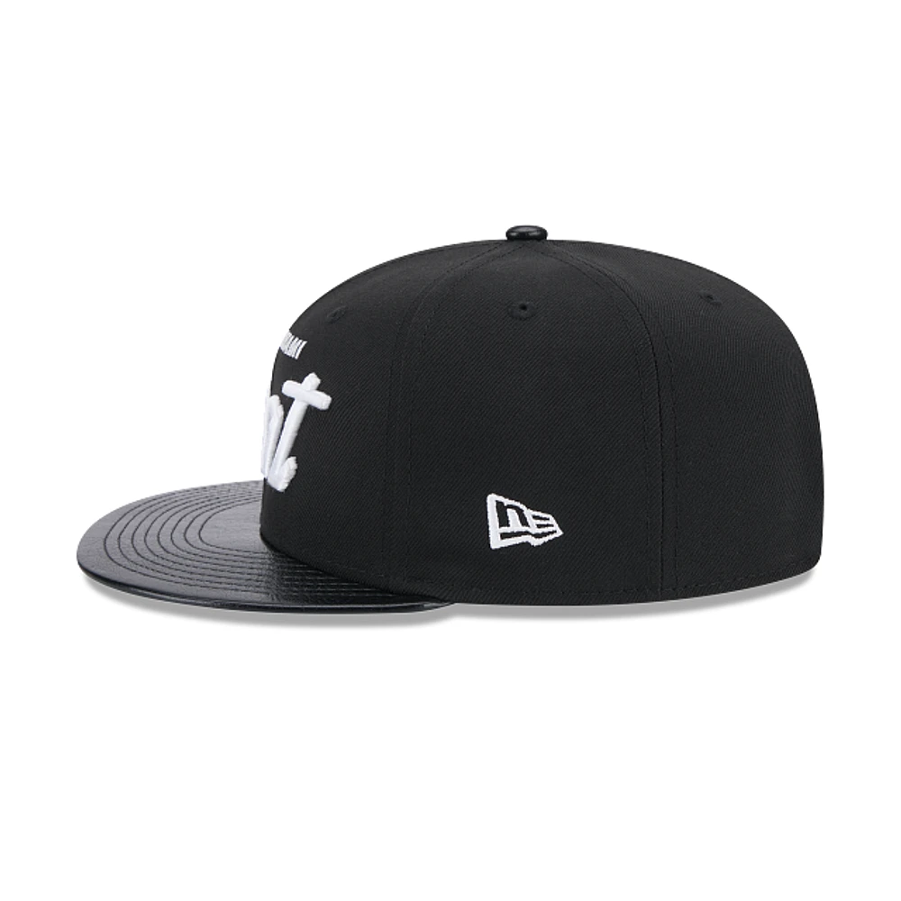 Miami Heat NBA Faux Leather 9FIFTY Snapback