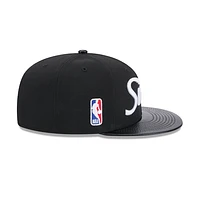 Philadelphia 76Ers NBA Faux Leather 9FIFTY Snapback