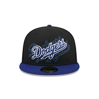 Los Angeles Dodgers MLB Shadow Stitch 59FIFTY Cerrada