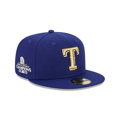 Texas Rangers MLB Gold 59FIFTY Cerrada