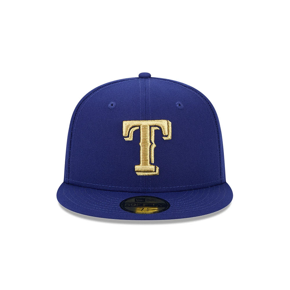 Texas Rangers MLB Gold 59FIFTY Cerrada