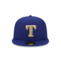 Texas Rangers MLB Gold 59FIFTY Cerrada