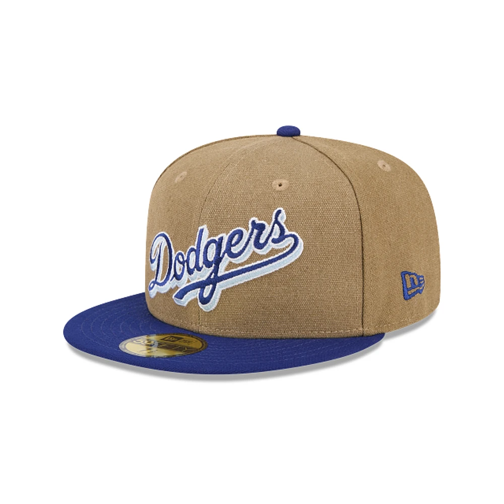 Los Angeles Dodgers MLB Canvas Crown 59FIFTY Cerrada