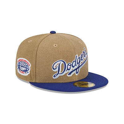 Los Angeles Dodgers MLB Canvas Crown 59FIFTY Cerrada