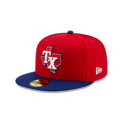 Texas Rangers Authentic Collection 59FIFTY Cerrada