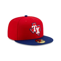 Texas Rangers Authentic Collection 59FIFTY Cerrada