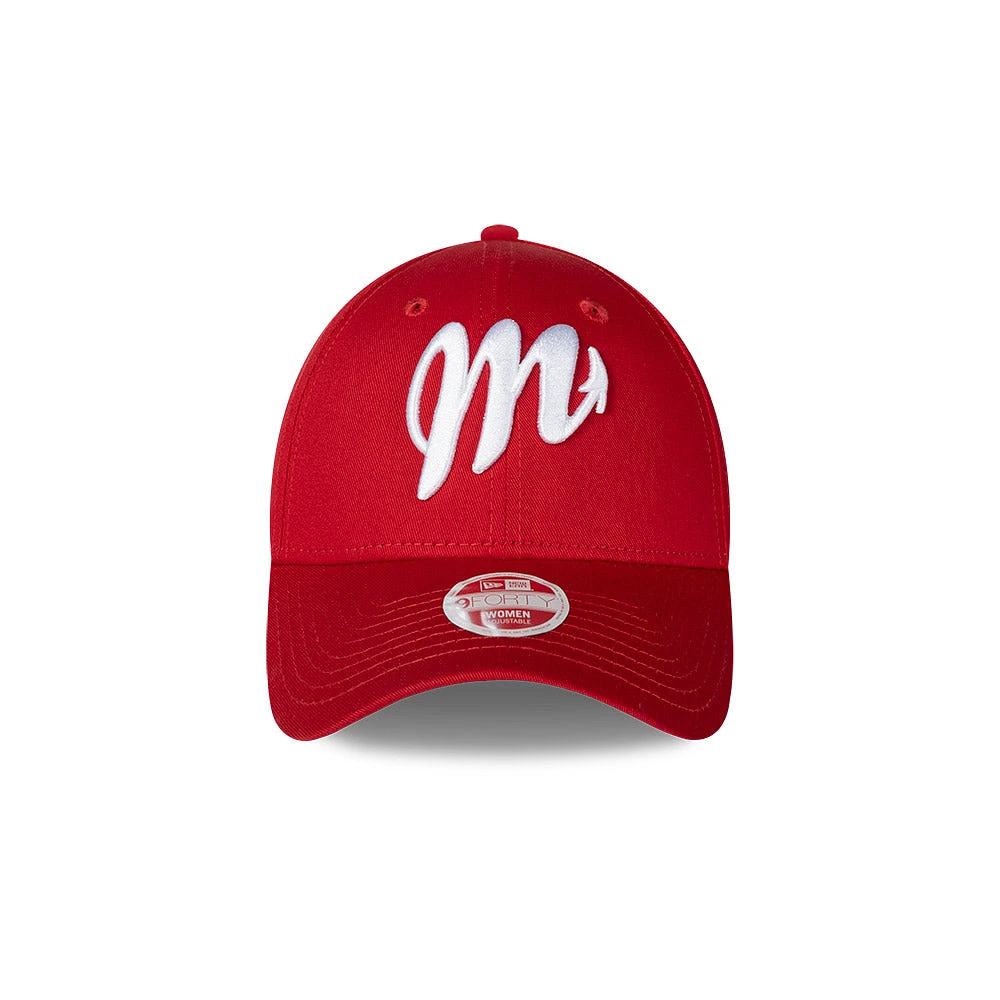 Diablos Rojos del México LMB Core 9FORTY Strapback para Mujer