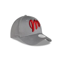 Diablos Rojos del México LMB Core 9FORTY Strapback Gris para Mujer