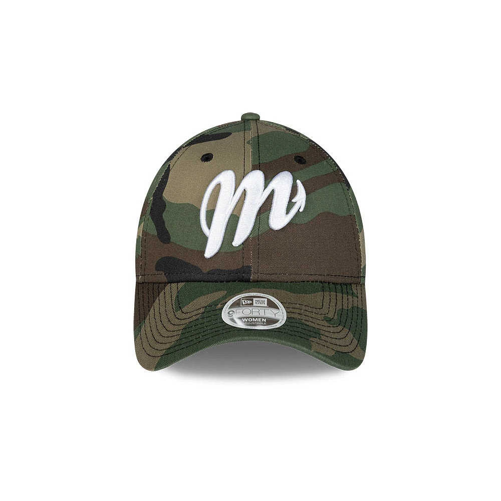 Diablos Rojos del México LMB Core 9FORTY Strapback Camo para Mujer