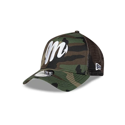 Diablos Rojos del México LMB Core 9FORTY AF Trucker Snapback Camo