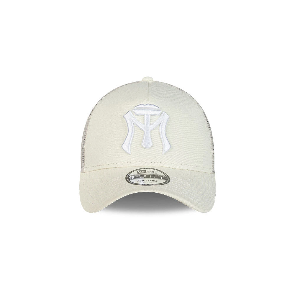 Sultanes de Monterrey LMB Core 9FORTY AF Trucker Snapback Blanca